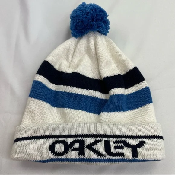 Oakley | Accessories | Oakley Pom Beanie Stripe Winter Hat  display picture 1